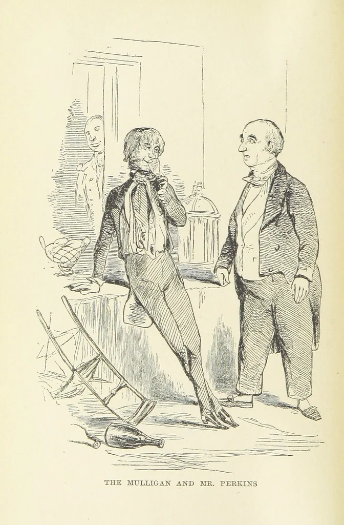 An illustration from The Oxford Thackeray. With illustrations. [Edited with introductions by George Saintsbury, leaf 104