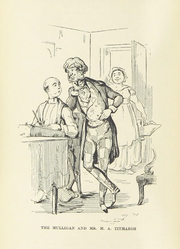 An illustration from The Oxford Thackeray. With illustrations. [Edited with introductions by George Saintsbury, leaf 40