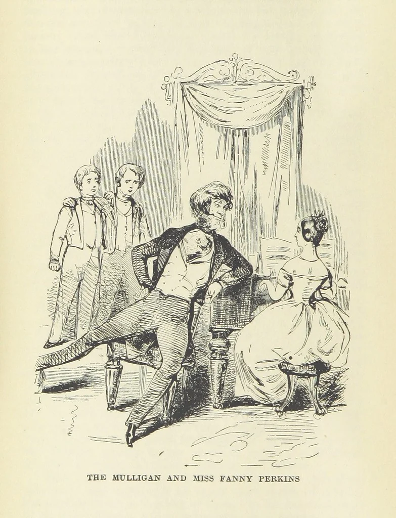 An illustration from The Oxford Thackeray. With illustrations. [Edited with introductions by George Saintsbury, leaf 46
