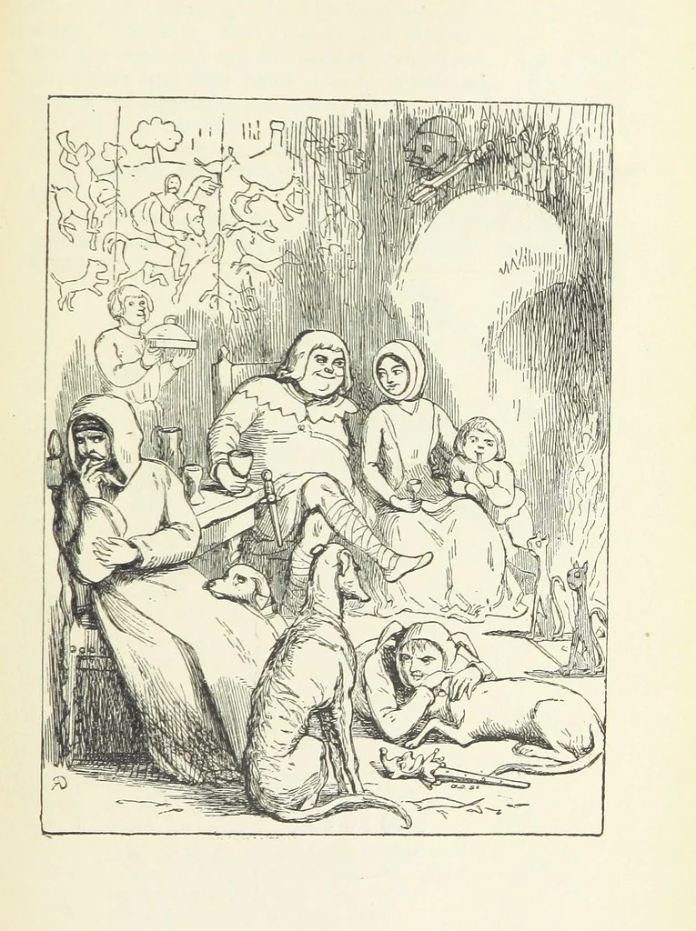 An illustration from The Oxford Thackeray. With illustrations. [Edited with introductions by George Saintsbury, leaf 569