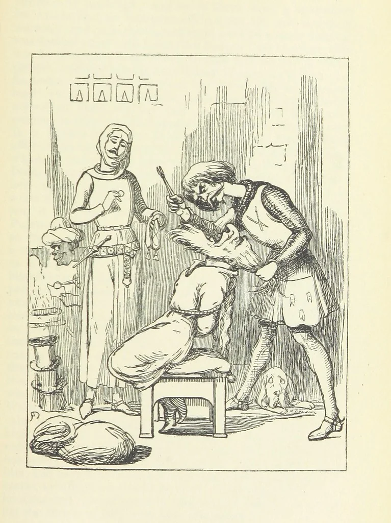 An illustration from The Oxford Thackeray. With illustrations. [Edited with introductions by George Saintsbury, leaf 583