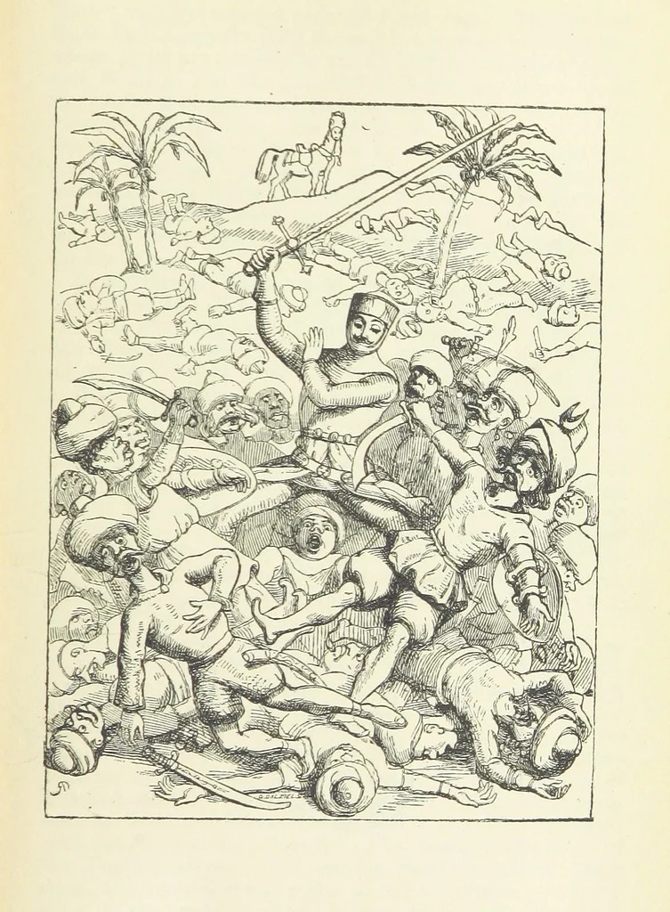 An illustration from The Oxford Thackeray. With illustrations. [Edited with introductions by George Saintsbury, leaf 587