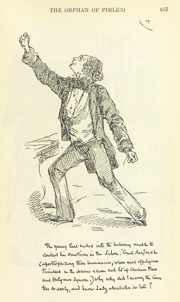 An illustration from The Oxford Thackeray. With illustrations. [Edited with introductions by George Saintsbury, leaf 687