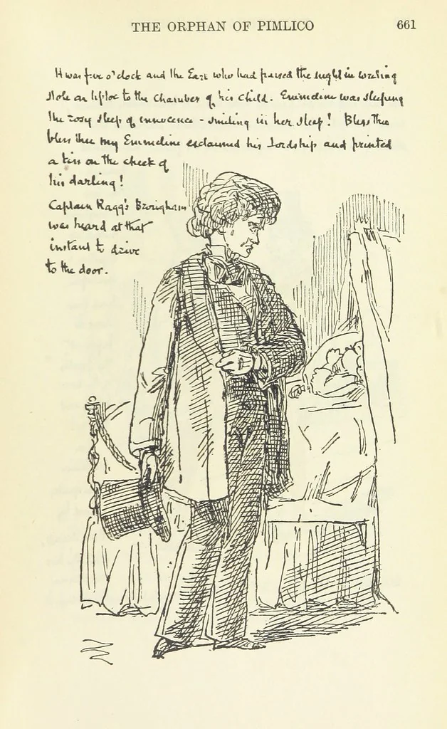 An illustration from The Oxford Thackeray. With illustrations. [Edited with introductions by George Saintsbury, leaf 691