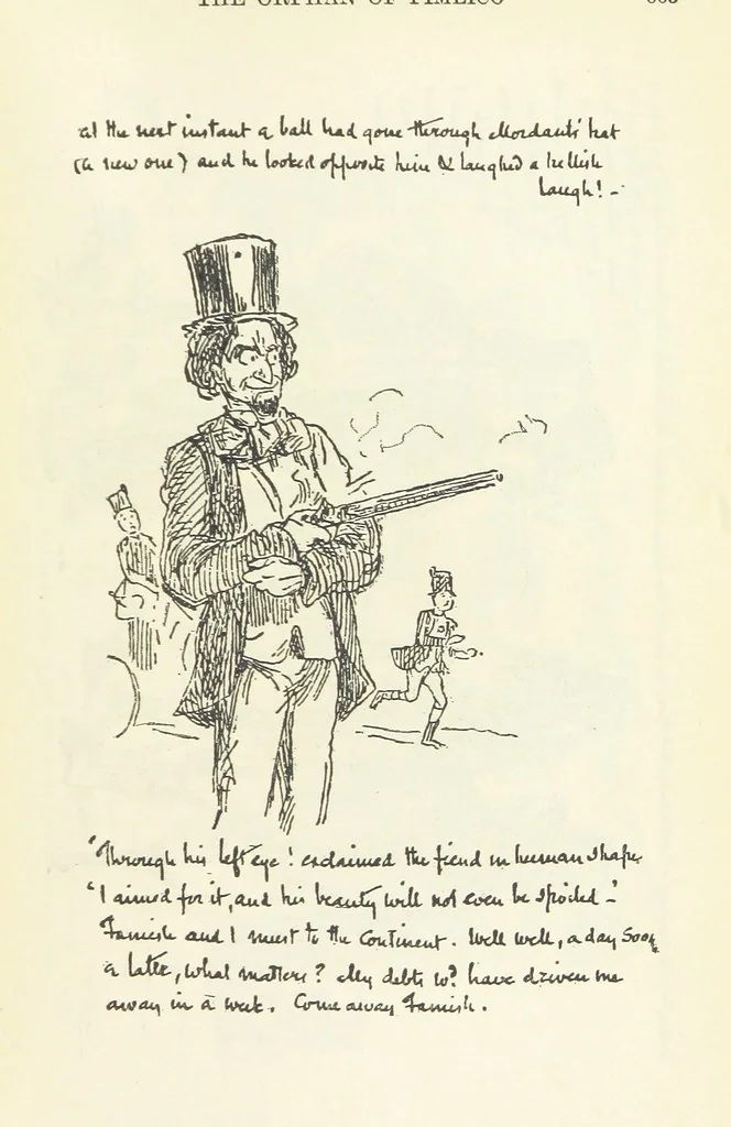 An illustration from The Oxford Thackeray. With illustrations. [Edited with introductions by George Saintsbury, leaf 693