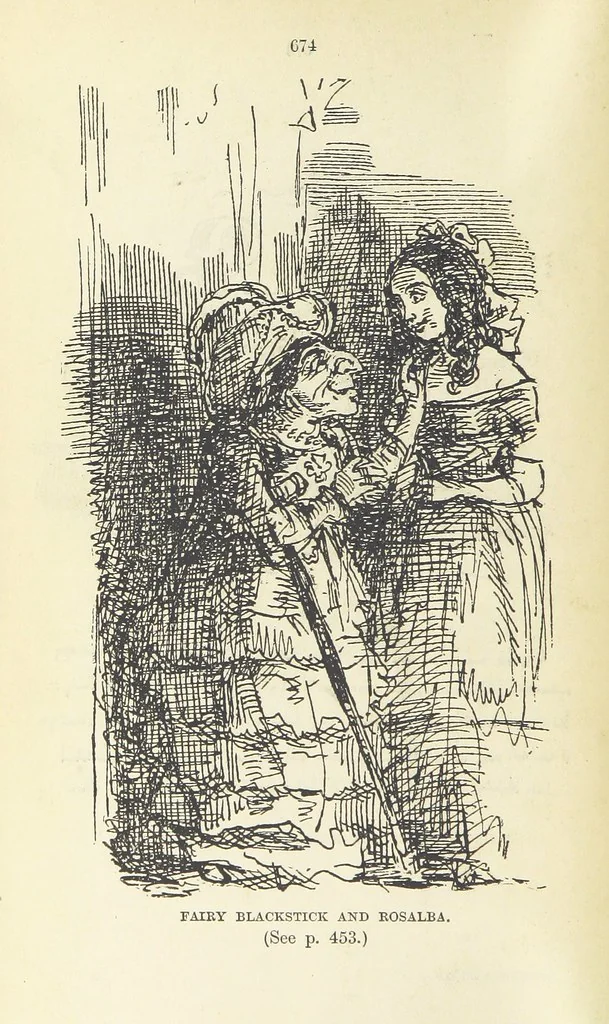 An illustration from The Oxford Thackeray. With illustrations. [Edited with introductions by George Saintsbury, leaf 704