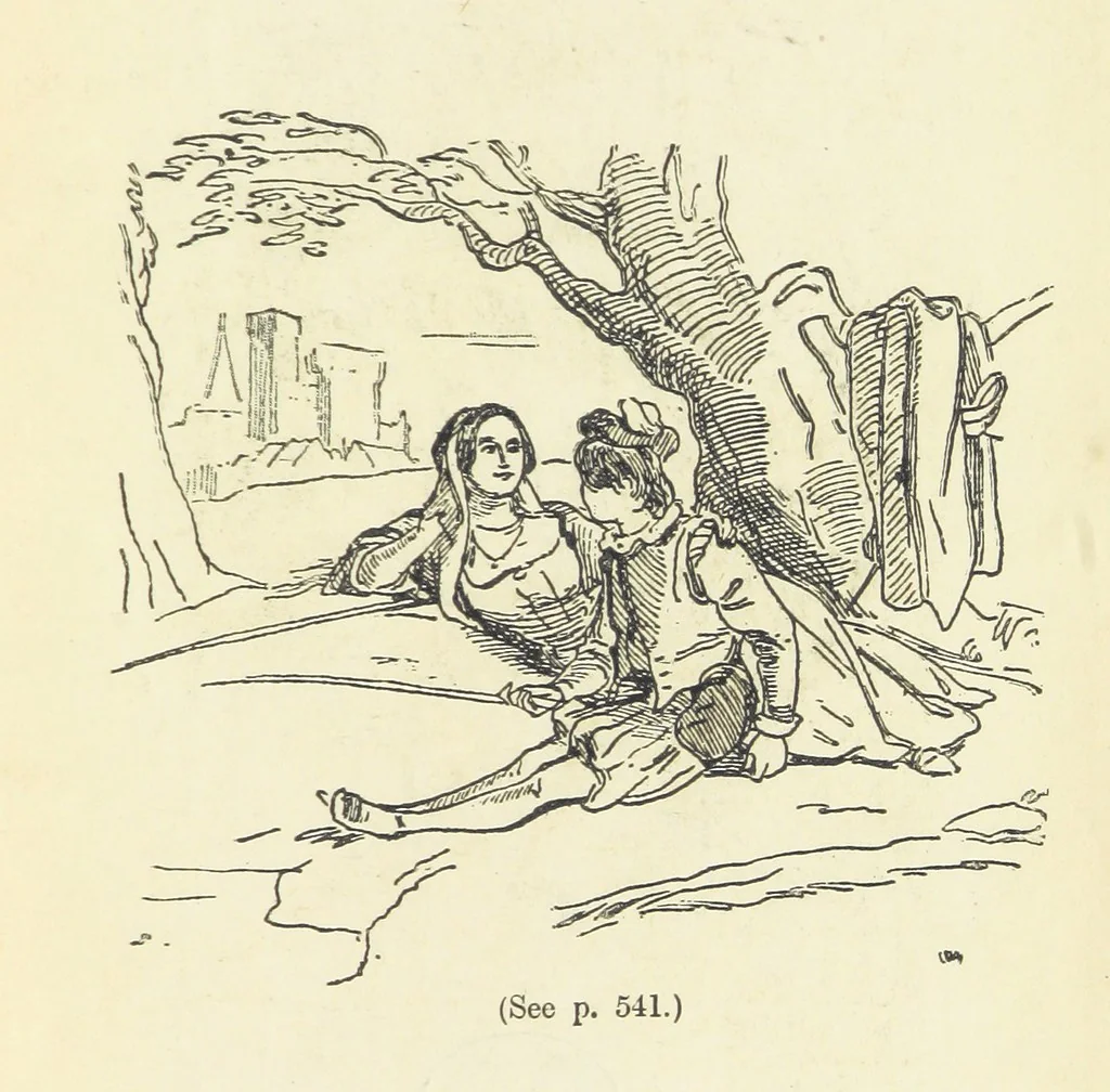 An illustration from The Oxford Thackeray. With illustrations. [Edited with introductions by George Saintsbury, leaf 705