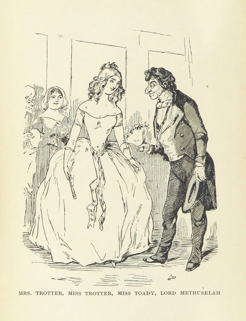 An illustration from The Oxford Thackeray. With illustrations. [Edited with introductions by George Saintsbury, leaf 80