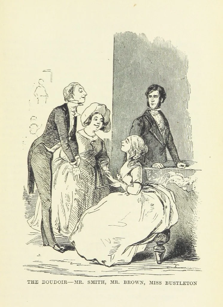 An illustration from The Oxford Thackeray. With illustrations. [Edited with introductions by George Saintsbury, leaf 93