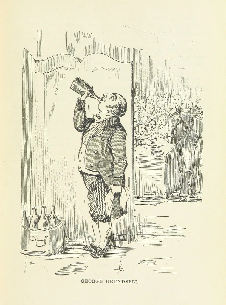 An illustration from The Oxford Thackeray. With illustrations. [Edited with introductions by George Saintsbury, leaf 97