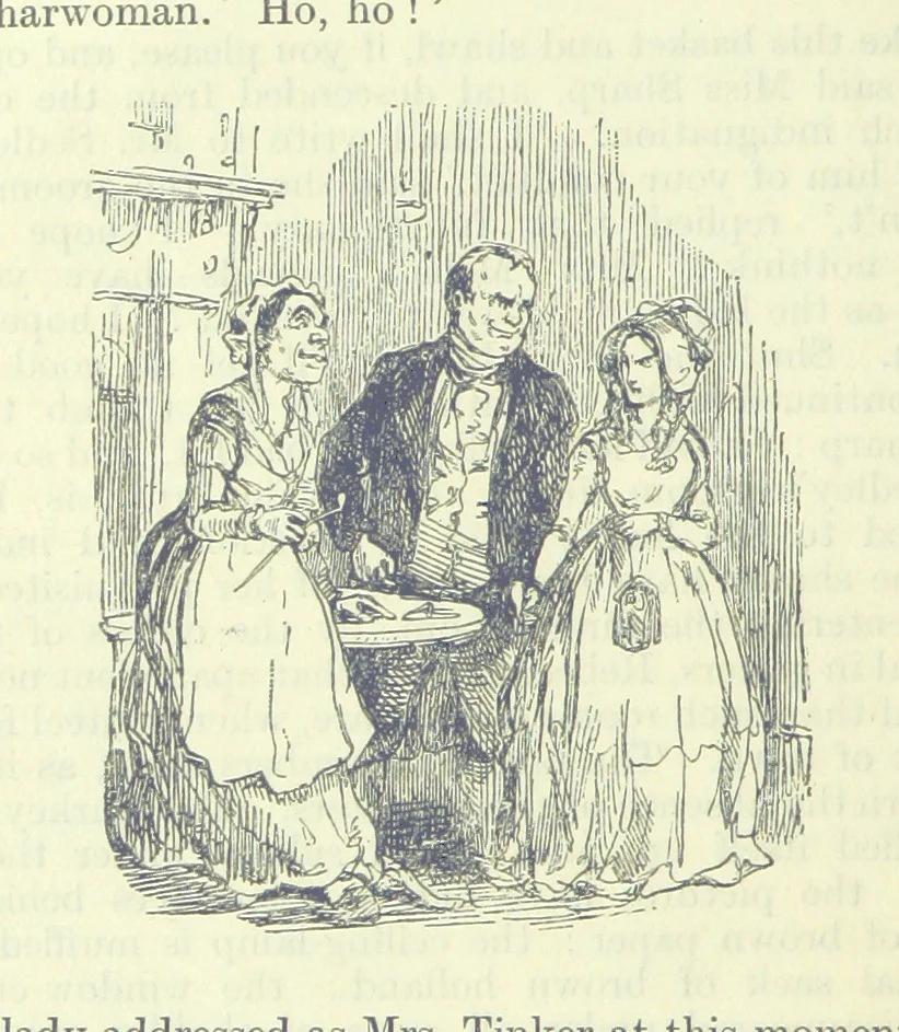 An illustration from The Oxford Thackeray. With illustrations. [Edited with introductions by George Saintsbury, leaf 116