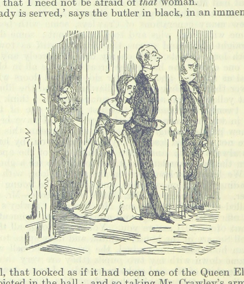 An illustration from The Oxford Thackeray. With illustrations. [Edited with introductions by George Saintsbury, leaf 126