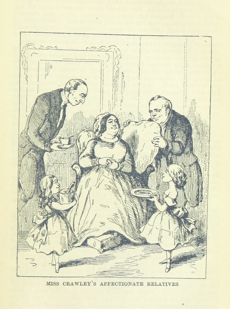 An illustration from The Oxford Thackeray. With illustrations. [Edited with introductions by George Saintsbury, leaf 153