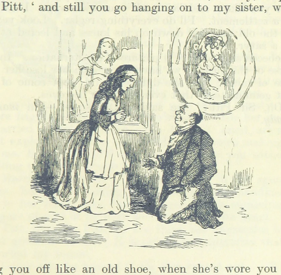 An illustration from The Oxford Thackeray. With illustrations. [Edited with introductions by George Saintsbury, leaf 211
