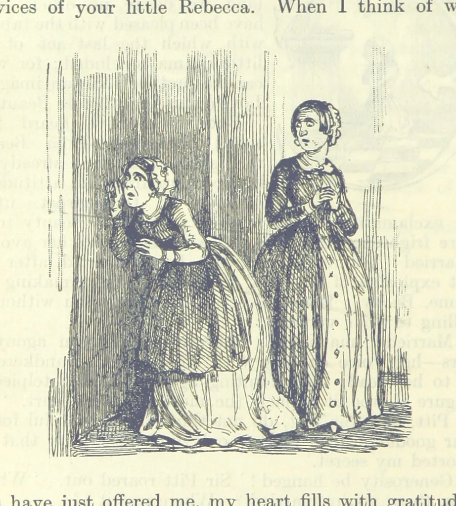 An illustration from The Oxford Thackeray. With illustrations. [Edited with introductions by George Saintsbury, leaf 214