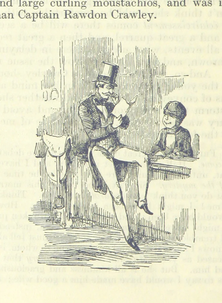 An illustration from The Oxford Thackeray. With illustrations. [Edited with introductions by George Saintsbury, leaf 222