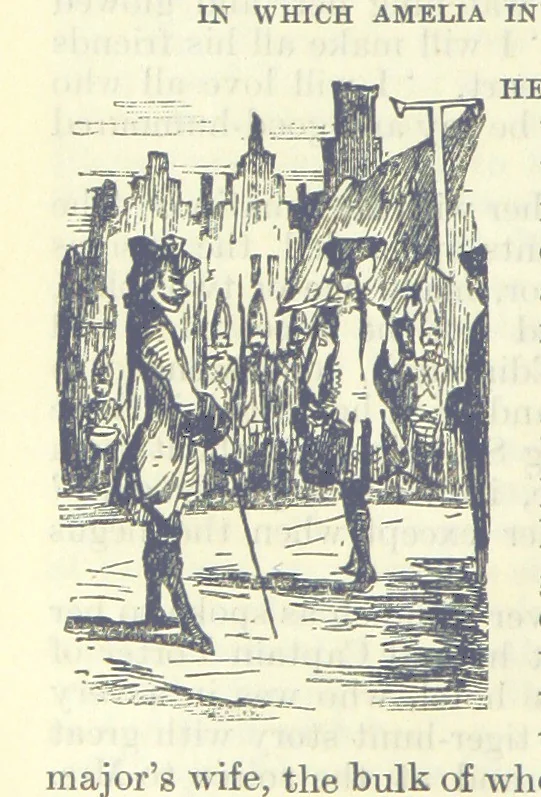 An illustration from The Oxford Thackeray. With illustrations. [Edited with introductions by George Saintsbury, leaf 366