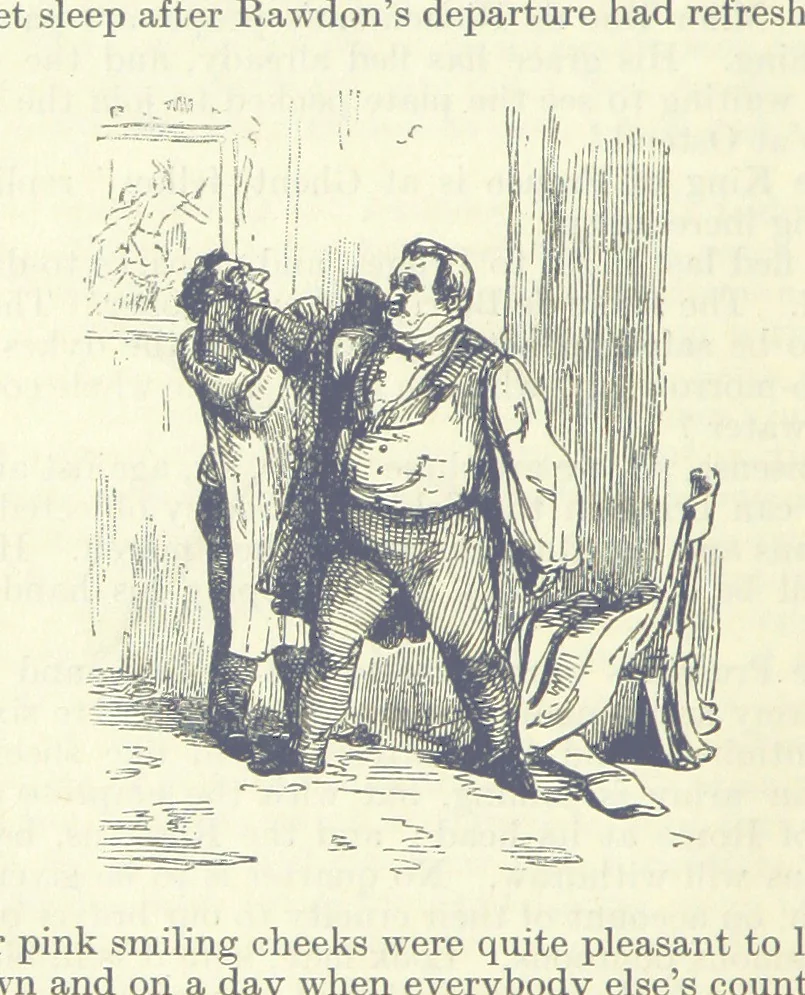 An illustration from The Oxford Thackeray. With illustrations. [Edited with introductions by George Saintsbury, leaf 412