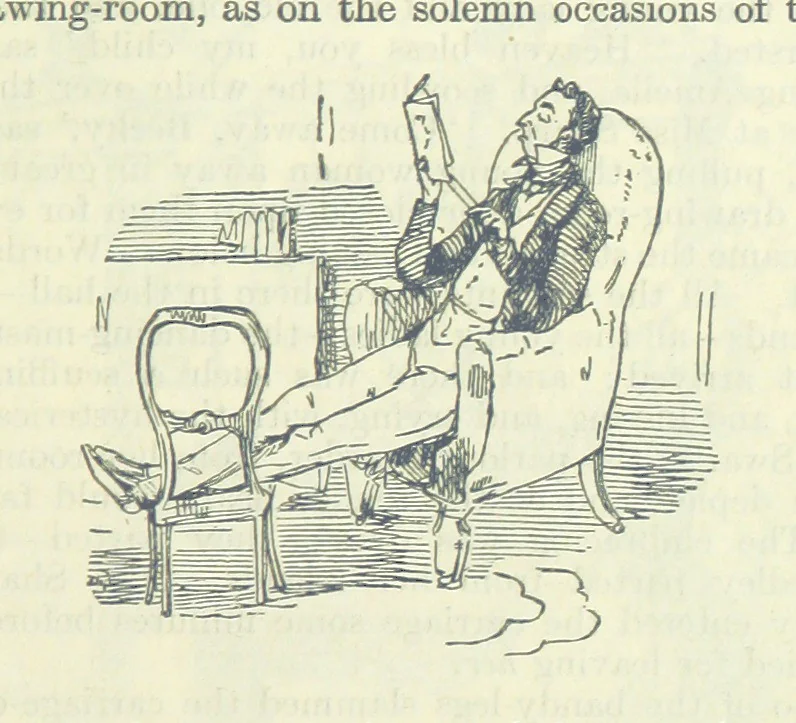 An illustration from The Oxford Thackeray. With illustrations. [Edited with introductions by George Saintsbury, leaf 43