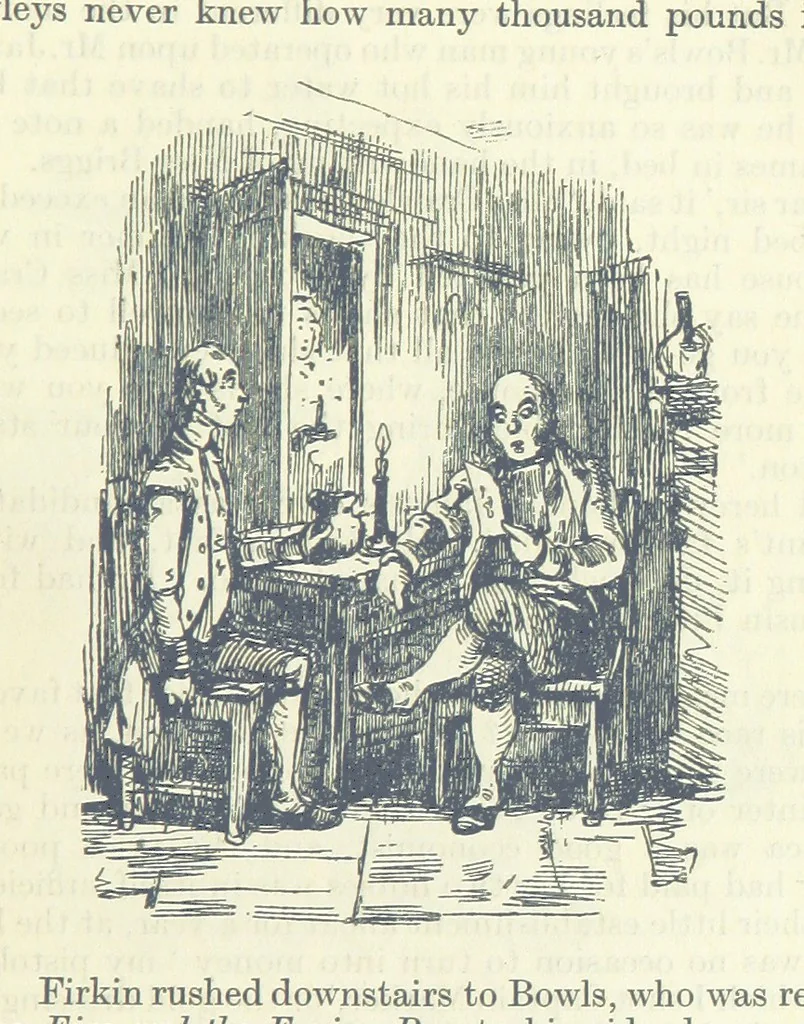An illustration from The Oxford Thackeray. With illustrations. [Edited with introductions by George Saintsbury, leaf 465