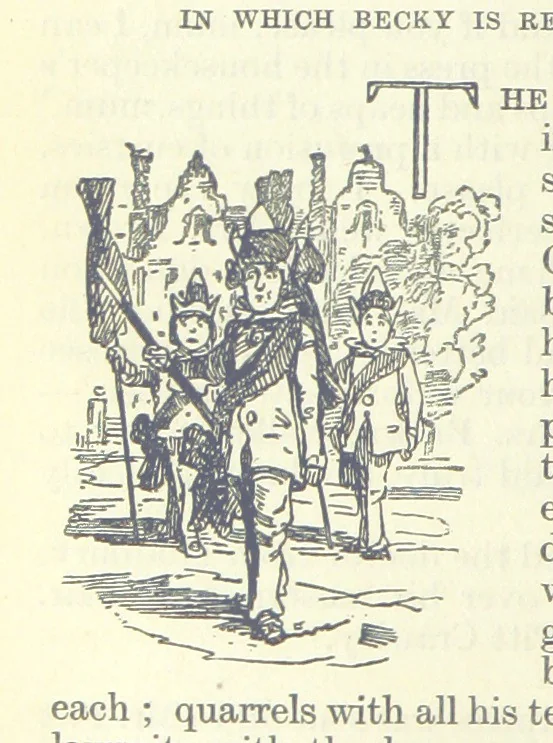 An illustration from The Oxford Thackeray. With illustrations. [Edited with introductions by George Saintsbury, leaf 544