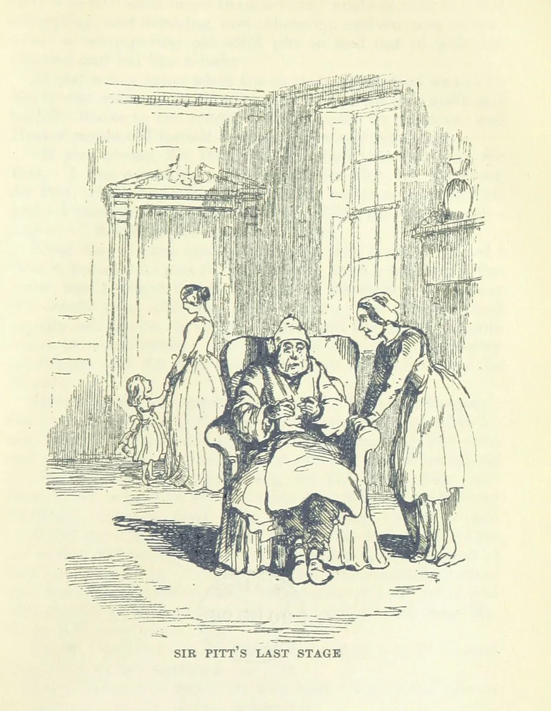 An illustration from The Oxford Thackeray. With illustrations. [Edited with introductions by George Saintsbury, leaf 547
