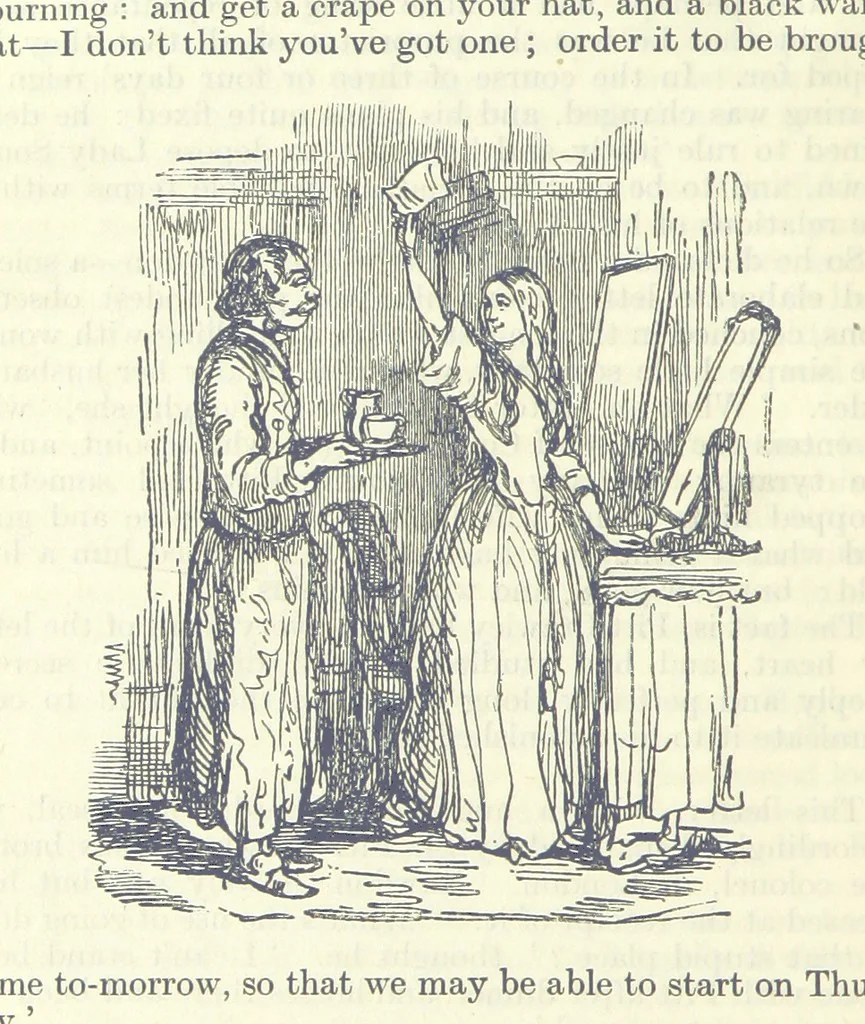 An illustration from The Oxford Thackeray. With illustrations. [Edited with introductions by George Saintsbury, leaf 552