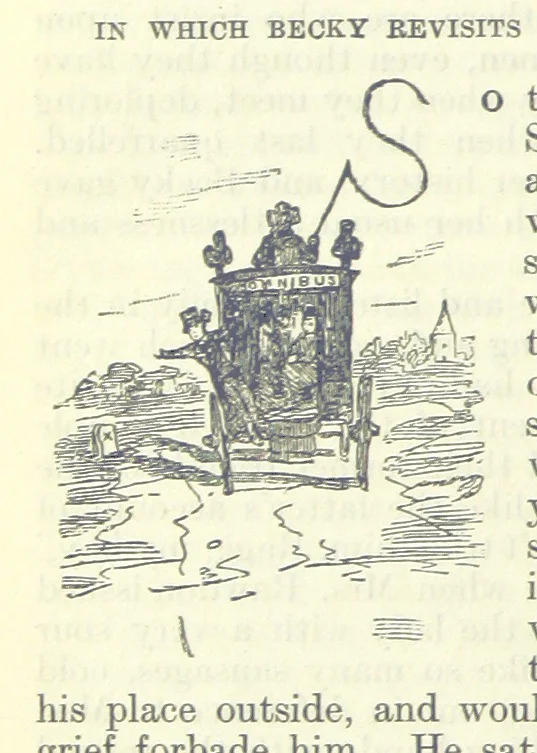 An illustration from The Oxford Thackeray. With illustrations. [Edited with introductions by George Saintsbury, leaf 556