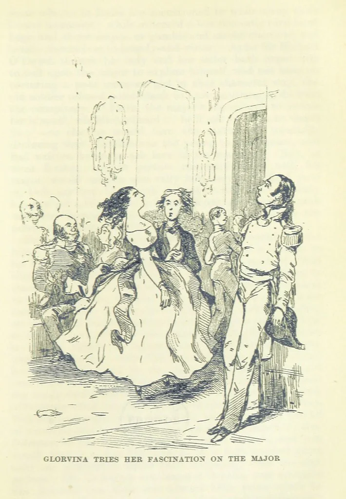An illustration from The Oxford Thackeray. With illustrations. [Edited with introductions by George Saintsbury, leaf 581