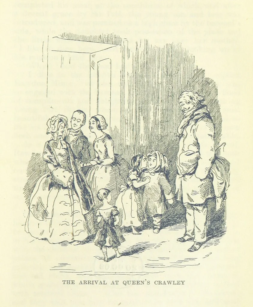 An illustration from The Oxford Thackeray. With illustrations. [Edited with introductions by George Saintsbury, leaf 599