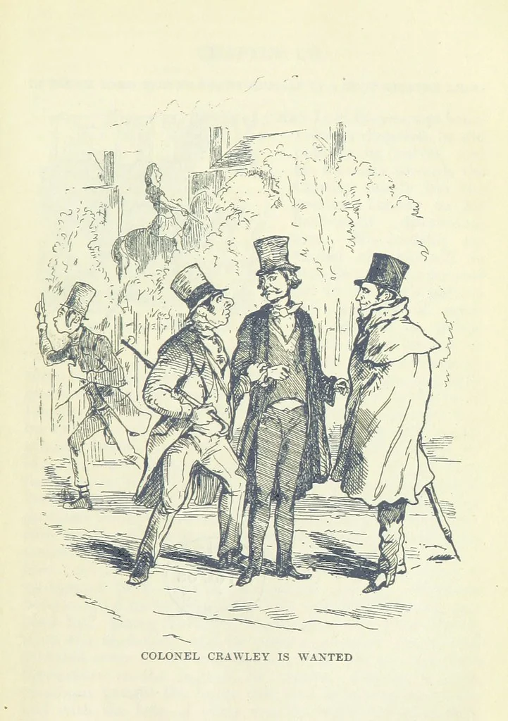 An illustration from The Oxford Thackeray. With illustrations. [Edited with introductions by George Saintsbury, leaf 689