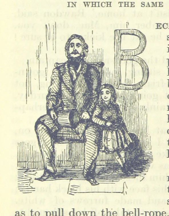An illustration from The Oxford Thackeray. With illustrations. [Edited with introductions by George Saintsbury, leaf 724