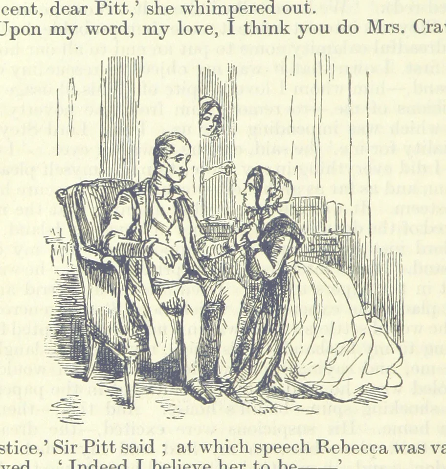 An illustration from The Oxford Thackeray. With illustrations. [Edited with introductions by George Saintsbury, leaf 730