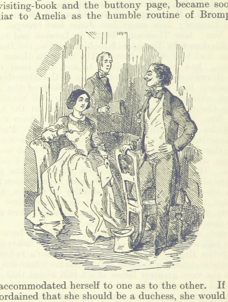 An illustration from The Oxford Thackeray. With illustrations. [Edited with introductions by George Saintsbury, leaf 800