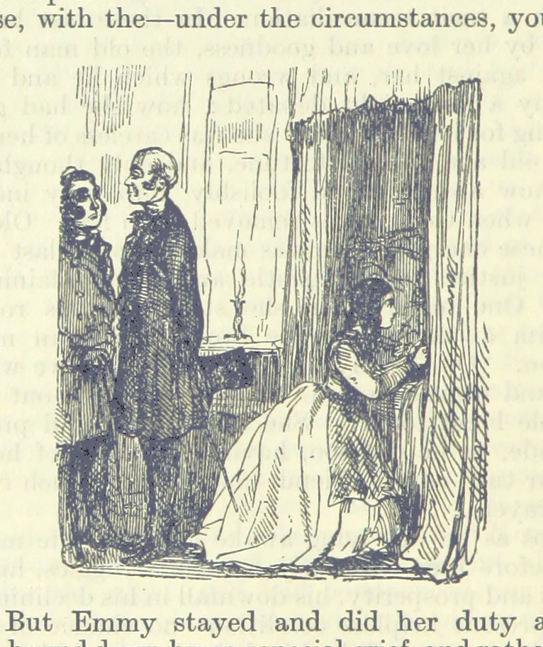 An illustration from The Oxford Thackeray. With illustrations. [Edited with introductions by George Saintsbury, leaf 806