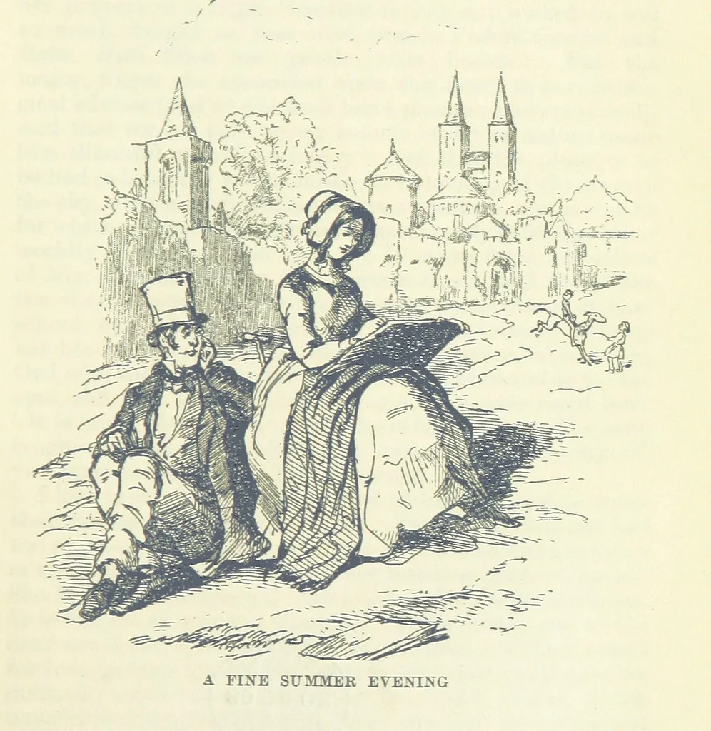 An illustration from The Oxford Thackeray. With illustrations. [Edited with introductions by George Saintsbury, leaf 823