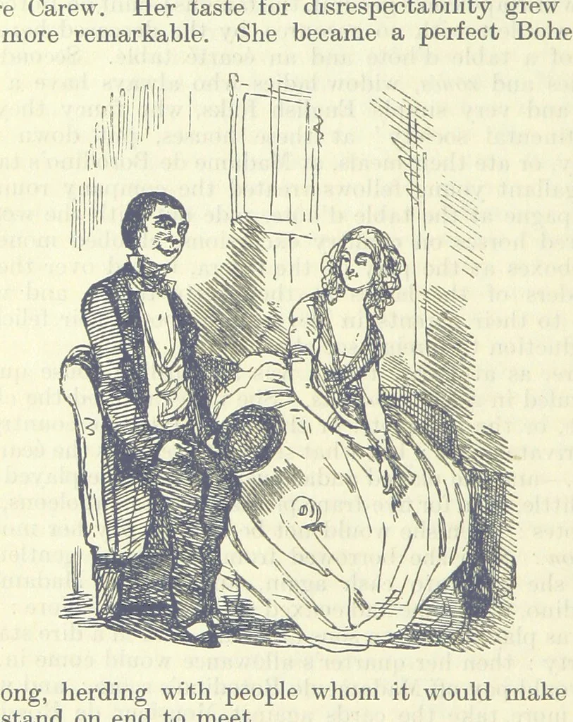 An illustration from The Oxford Thackeray. With illustrations. [Edited with introductions by George Saintsbury, leaf 856