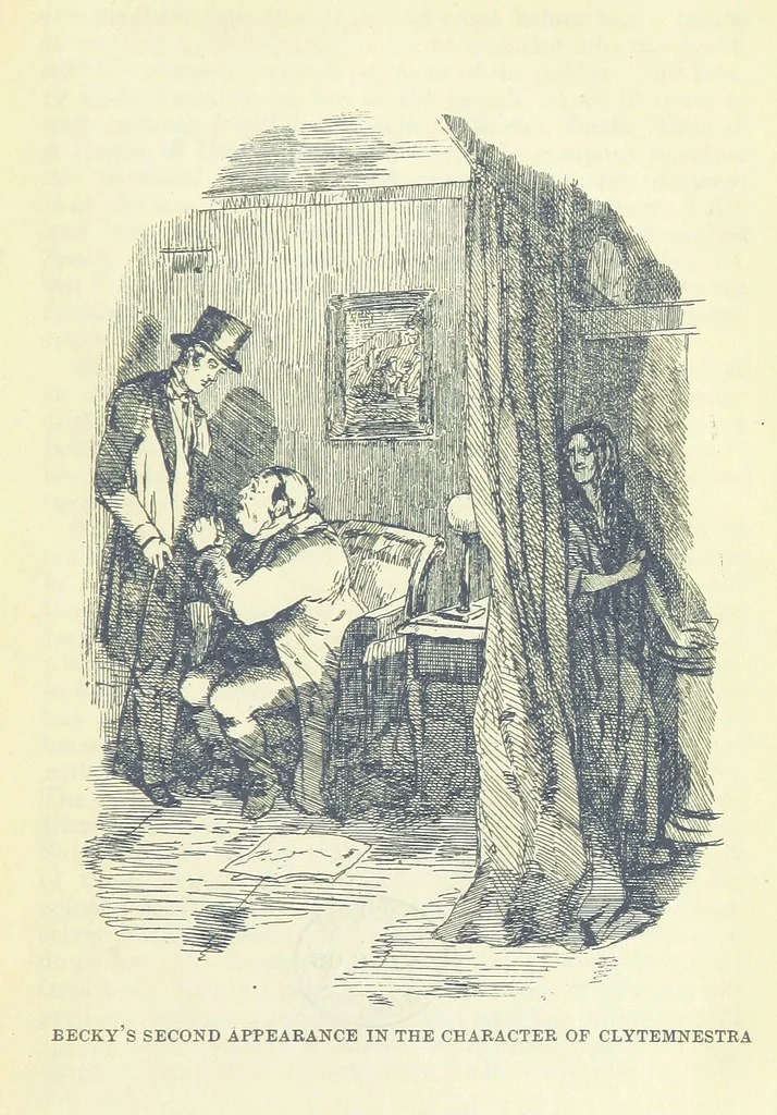 An illustration from The Oxford Thackeray. With illustrations. [Edited with introductions by George Saintsbury, leaf 909
