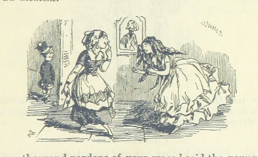 An illustration from The Oxford Thackeray. With illustrations. [Edited with introductions by George Saintsbury, leaf 917