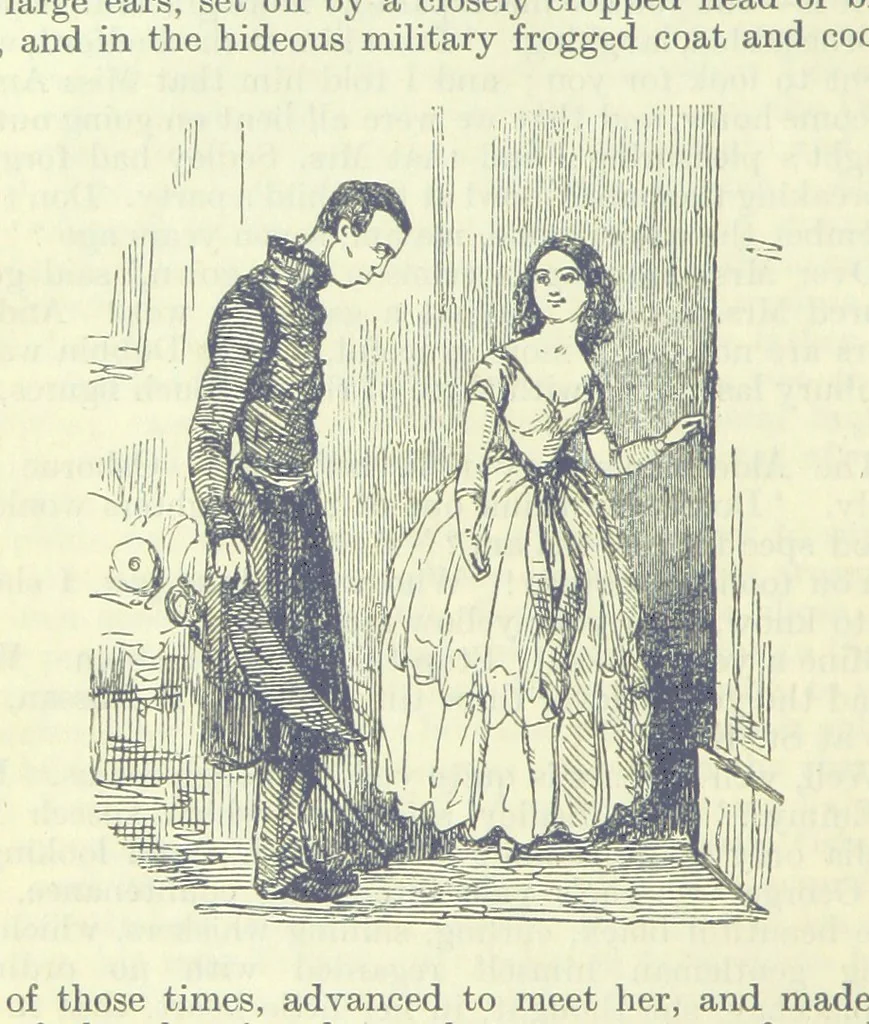 An illustration from The Oxford Thackeray. With illustrations. [Edited with introductions by George Saintsbury, leaf 92