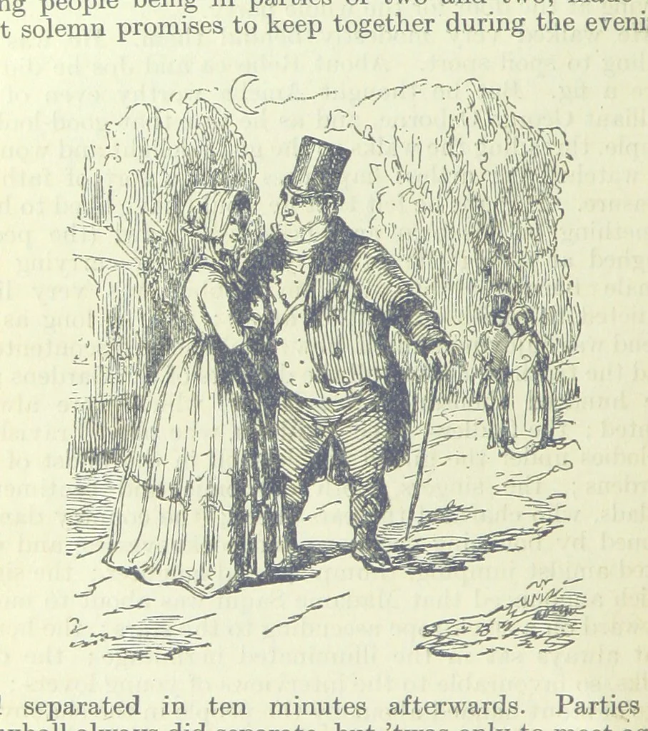 An illustration from The Oxford Thackeray. With illustrations. [Edited with introductions by George Saintsbury, leaf 98