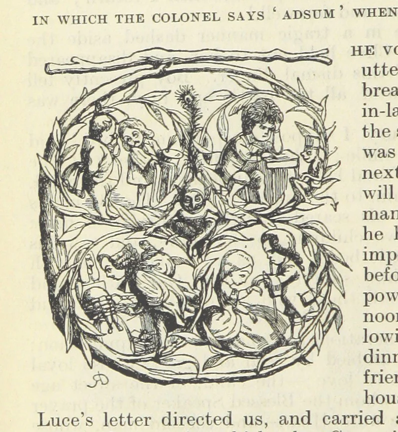 An illustration from The Oxford Thackeray. With illustrations. [Edited with introductions by George Saintsbury, leaf 1040