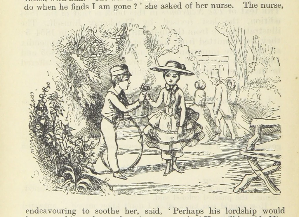 An illustration from The Oxford Thackeray. With illustrations. [Edited with introductions by George Saintsbury, leaf 1054