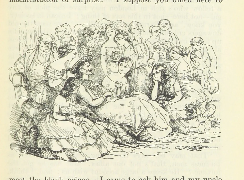 An illustration from The Oxford Thackeray. With illustrations. [Edited with introductions by George Saintsbury, leaf 143