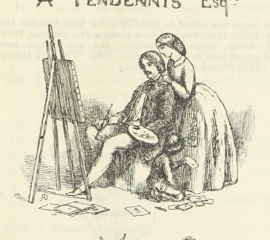 An illustration from The Oxford Thackeray. With illustrations. [Edited with introductions by George Saintsbury, leaf 17