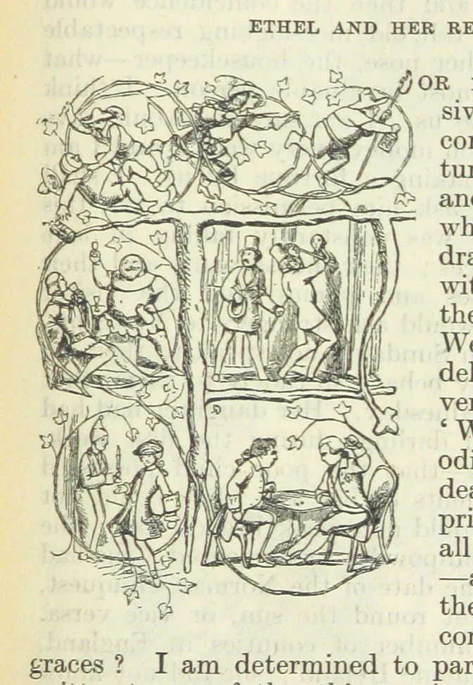 An illustration from The Oxford Thackeray. With illustrations. [Edited with introductions by George Saintsbury, leaf 173