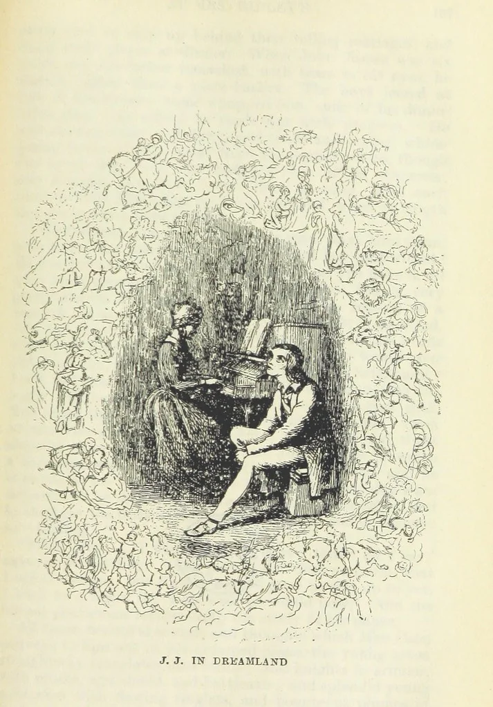 An illustration from The Oxford Thackeray. With illustrations. [Edited with introductions by George Saintsbury, leaf 197