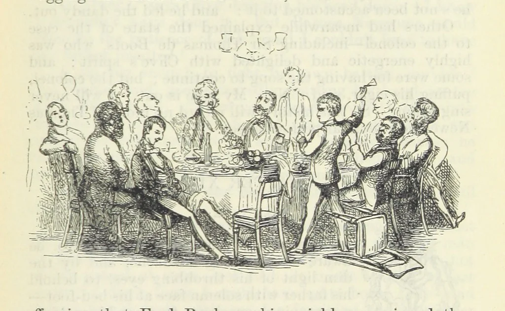 An illustration from The Oxford Thackeray. With illustrations. [Edited with introductions by George Saintsbury, leaf 221