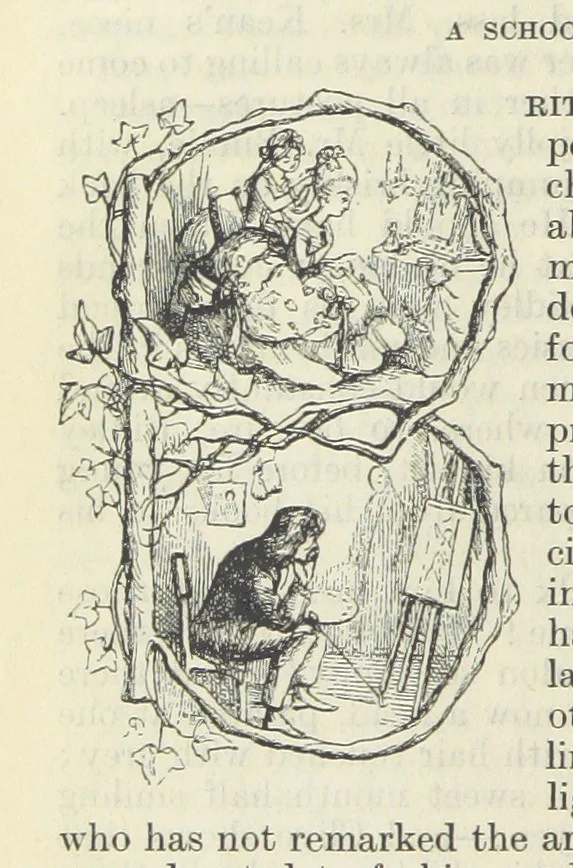 An illustration from The Oxford Thackeray. With illustrations. [Edited with introductions by George Saintsbury, leaf 256