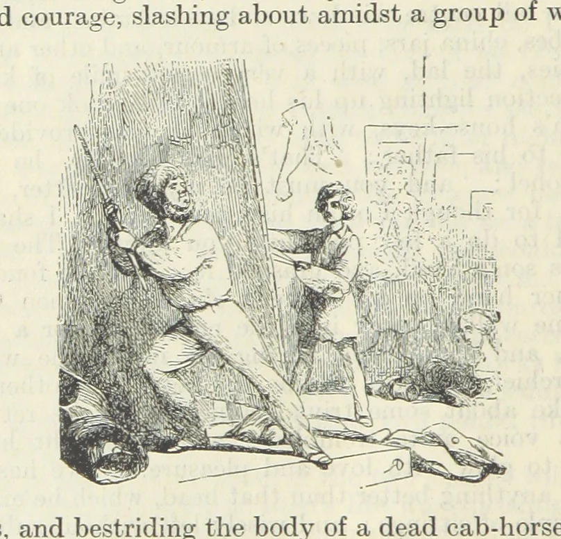 An illustration from The Oxford Thackeray. With illustrations. [Edited with introductions by George Saintsbury, leaf 312